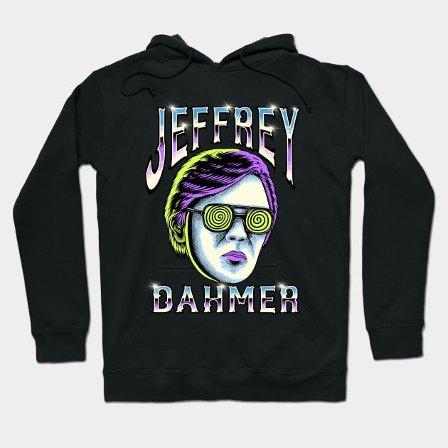 Jeffrey Dahmer - 90s Styled Retro Graphic Design Hoodie by margueritesauvages